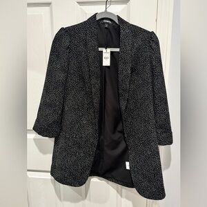 Express Black Jacket with White Dots